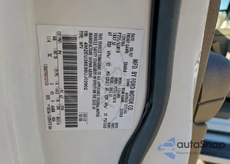 2008 Mercury Mountaineer Premier из США, поврежденный, VIN 4M2EU38E88UJ02902